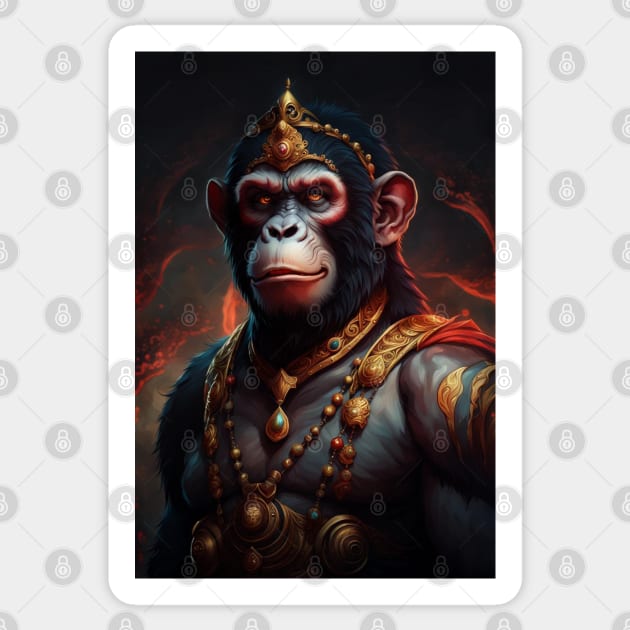 Legendary Warrior-Ape No.1 Sticker by R.W.TDesign